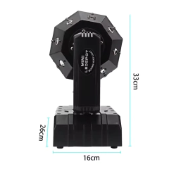 3 em 1 laser + estroboscópio + feixe bola mágica led movendo a cabeça efeito luz palco mostrar dmx512 discoteca dj festa clube bar ktv evento show de luz