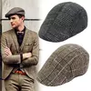 Moda nova masculina casual newsboy chapéu primavera e outono retro boina chapéu selvagem casual chapéus unisex selvagem octogonal boné chapéu de inverno