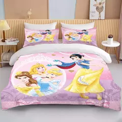 Disney Princess Impresso Bedding Set para Adulto, Microfibra Bed Cover, Quarto Duvet, Anime Cartoon Fronha, 10 Tamanhos - comprar online