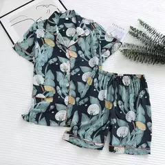 Pijama de manga comprida para senhoras, pijamas, pijamas femininos, 100% viscose, plus size, 3XL, novo para primavera e verão na internet