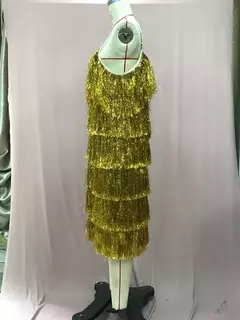 Vestido feminino sem mangas com decote em v, vestido Amazon Wish, europeu e americano, além das fronteiras, tanque, nova moda, 2024 na internet