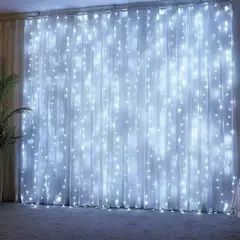 Imagem do Natal USB Powered LED Curtain String Lights, Wedding Fairy Lights, Decoração de acampamento, Guirlanda para o ano novo