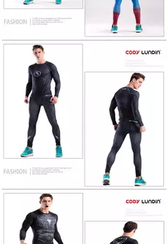 Rashguard super t-camisa masculina de manga longa compressão apertado fitness gym esportes impressão digital correndo agasalho herói jerseys - comprar online