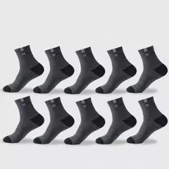 Meia esportiva de algodão masculina, letra macia respirável, meia elástica alta para tubo médio, tênis de corrida, moda verão, toalha Sox - comprar online