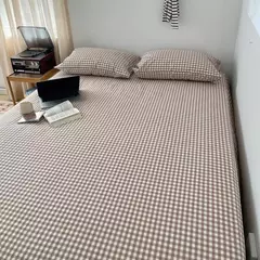 Folha de cama grade macia e confortável, lençol, adequado para quartos e convidados, excluindo fronhas, 1pc - Wolf Magazine