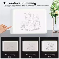 LED Desenho Copy Pad Board para Crianças, A5, A4, LCD Escrito Tablet, Brinquedo Infantil, Pintura, Educacional, Crianças, Presentes Criativos - Wolf Magazine
