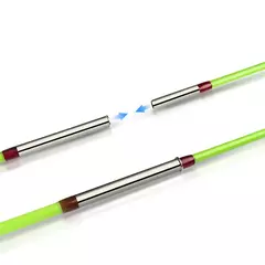 Dndyuju 1.5m crianças vara de isca de pesca iniciante vara de pesca bonito inclui molinete rosa verde disponível presente das crianças - comprar online