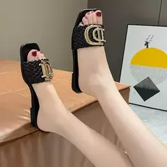 Chinelos femininos pequenos estilo incenso, sandálias rasas casuais, roupa exterior, verão, fora, slides de praia, luxo na internet