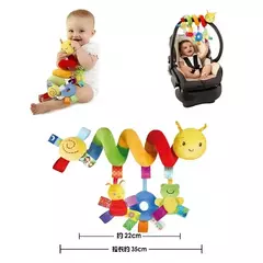 Berço Pendurado Chocalhos Brinquedos, Assento de carro, Macio Mobiles, Carrinho Berço, Berço Brinquedo Espiral, Pram Dolls, Presente recém-nascido na internet