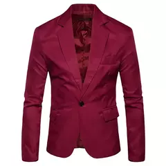 Blazer de retalhos casual masculino, ternos masculinos, jaqueta de um botão slim fit, nova moda, M-XXXL - comprar online