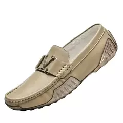 Mocassins de couro de luxo masculino, mocassins planos, sapatos para dirigir, sapatilhas masculinas, designer, alta qualidade - comprar online