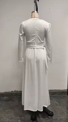 Imagem do Vestido Emagrecedor com Superfície de Seda, Altura Mostrando, Vestido Elegante, Transfronteiriço, Europeu e Americano, Estilo Socialite, Novo, Primavera e Verão, 2024