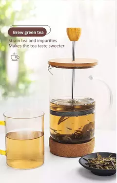 Cafeteira de vidro de aço inoxidável, French Press Coffee Potes, Hand Brewing Coffee Pot, Chá Brewing, Milk Pot para casa, 350-1000ml - Wolf Magazine