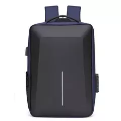 Mochila com carapaça dura casual masculina, anti-roubo, alta capacidade, viagem, carregamento USB, negócio, bolsa para computador masculino, moda na internet
