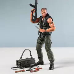 NECA Commando 30o Aniversário John Matrix Action Figure Modelo Colecionável Brinquedo Presente Boneca Estatueta