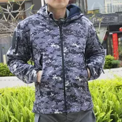 Jaquetas de caminhada de lã camuflada para homens, blusão masculino, roupas táticas, outono, 2024 - comprar online