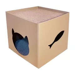 Casa universal do risco do cartão para gatos, Caixa do risco do gato, Brinquedo do arranhão do gato, Brinquedo do risco do gatinho - comprar online