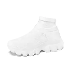 Imagem do Sapatos de corrida ultraleves para homens e mulheres, tênis de meia respirável, tênis esporte top alto, sapatos de plataforma, moda, tamanho 45