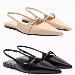 Sandálias pretas para mulheres, senhora de escritório mulas, sapatos baixos confortáveis, plus size, nova moda, verão - loja online