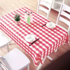 Toalha De Mesa Impermeável De Xadrez Vermelho, Home Dining Coffee Table Cover, Decoração De Festa De Casamento, Piquenique Interior e Exterior na internet