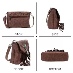 Celela design original bolsa de ombro para as mulheres couro do plutônio luxo embreagem designer bolsas ocidental bolsa franja saco do mensageiro