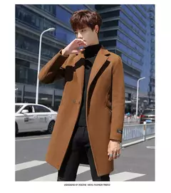 Casacos de inverno slim fit masculinos, casacos de inverno, casual negócios, casacos longos, marca - Wolf Magazine