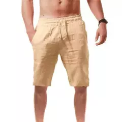 Respirável Shorts De Linho De Algodão dos homens, Calças Masculinas Verão, Calças Curtas de Cor Sólida, Fitness Streetwear, S-3XL - Wolf Magazine