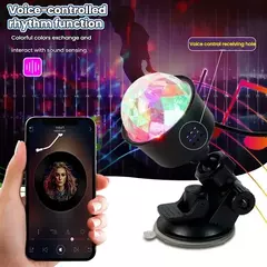 Mini usb carro led atmosfera lâmpada com rgb rotação automática palco discoteca luz da noite para carro decoração de natal ktv barra festa em casa na internet