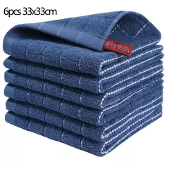Homaxy-Absorbent Kitchen Dishcloth, Panos Ultra Macios, Toalhas de Secagem à Mão, Ferramentas de Limpeza Doméstica, 100% Algodão, 4 Pcs, 6Pcs - loja online