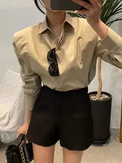 Blusas soltas de mangas compridas femininas, camisa chique, tops elegantes de rua, blusas de escritório OL, novas, outono, 2023 - comprar online