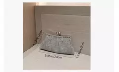 Embreagem de luxo Rhinestone noite para mulheres, bolsa da senhora, design brilhante, banquete de festa, vestido de casamento, bolsa portátil, lua, vestido, Z534 na internet