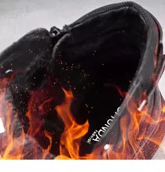 Botas de tornozelo preto homens couro pu sapatos casuais para homens outono conforto plataforma botas de pele inverno botas de trabajo hombre - Wolf Magazine