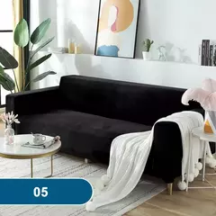 Velvet Sofa Cover adequado para braço em forma de L, estendido e mais grosso, H na internet