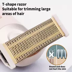 Portátil USB recarregável indolor feminino barbeador, perna e axila cabelo, aparador de barbear elétrico para mulheres, senhoras - comprar online
