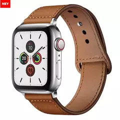 Pulseira de couro para Apple Watch Band, Sport Loop Bracelet, Ultra 2, 49mm, 44mm, 40mm, 38mm, 42mm, iWatch Series 9, 8, 7, 3, 4, 5, 6, SE, 41 milímetros, 45 milímetros - loja online