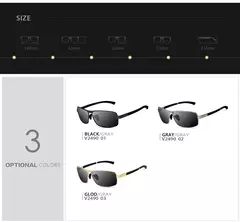 Veithdia óculos de sol masculino marca designer condução moda polarizada lente uv400 unisex vintage óculos masculinos para mulher vt2490 - Wolf Magazine