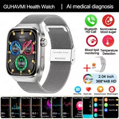 Micro exame físico de grau médico relógio inteligente para homens, ECG, PPG, glicose no sangue, freqüência cardíaca, pressão arterial, relógios de saúde, novo, 2024 - comprar online
