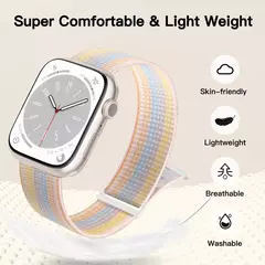 Imagem do Correia de Nylon Loop para Apple Watch Band, Smart Belt Bracelet, iWatch Ultra, 40mm, 44mm, 45mm, 42mm, 41mm, 38mm, 49mm, 8, 7, 6, SE, 5, 4, 3