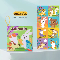 Imagem do Soft Baby Tecido Livro Interativo Sensorial Atividade Pano Livro Para Bebês Primeiro Educacional Montessori Aprendizagem Precoce Jogo