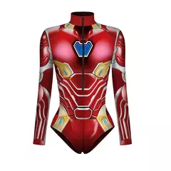 Spiderman capitão super-herói maiô para mulheres homens impressão 3d manga longa nadar bodysuit cosplay macacão halloween carnaval outfit - comprar online