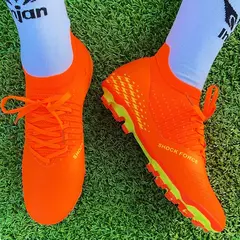 Sapatos de futebol de malha respirável masculinos, chuteiras de futebol, calçado antiderrapante, calçado desportivo, moda juvenil - loja online