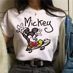 Camisetas estampadas Disney Mickey Femininas, Anos 90, Y2k, Minnie Mouse, Streetwear, Roupa Feminina, Camiseta Kawaii, Moda - comprar online