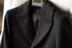Casaco de mistura de lã único masculino Mauroicardi, sobretudo longo preto quente, roupa de alta qualidade, luxo, outono, inverno, 2022 na internet