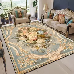 Tapete de luxo padrão, Tapetes europeus, Sala de estar, Tapete de casa, Tapete