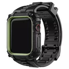 Imagem do Silicone Apple Watch Band and Case, Strap para Apple Watch Ultra 2 Series 9 8 7 6 SE, Bumper Case, Screen Protector, 40mm, 41mm, 44mm, 45mm, 49mm