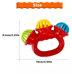 Bebê recém-nascido chocalho bola brinquedos, segurando a mão Bell, brinquedos sensoriais, materiais de segurança para crianças, 0-24 meses, 4pcs - comprar online