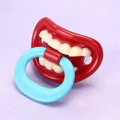 Imagem do Silicone engraçado bebê chupeta, Mordedores do mamilo manequim, Toddler Pacy ortodôntico