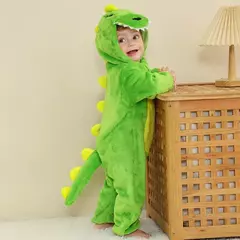 Macacão de flanela para bebés, Macacão Kigurumi, Macaco, Unicórnio, Vaca, Leão, Animal Cosplay, Pijama para 1 a 4 anos Crianças, Meninos, Inverno