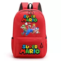 Mochilas Super Mario Bros para homens e mulheres, Saco Princesa Peach Luigi, Impressão Gráfica de Personagem de Cartoon, Mochila Kawaii, Mochilas escolares - comprar online