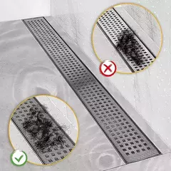 Auto-adesivo dreno de piso adesivos, Cutable chuveiro dreno, malha descartável, pia filtro filtro para banheiro, cabelo catcher, 5-100m - comprar online